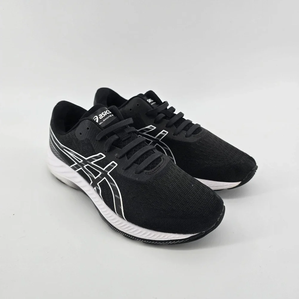 Asics Gel-Excite 9 Mens Running Shoes Black White 1011B338 Athletic Sneakers 8.5